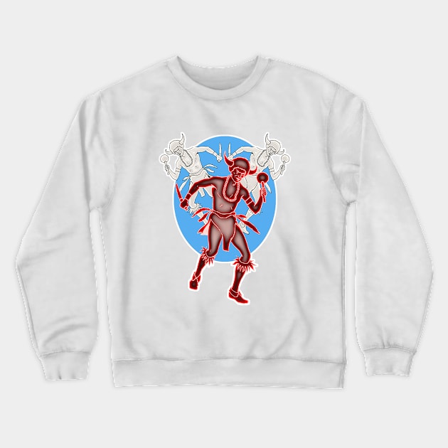 Indigenous dancing Crewneck Sweatshirt by Marccelus